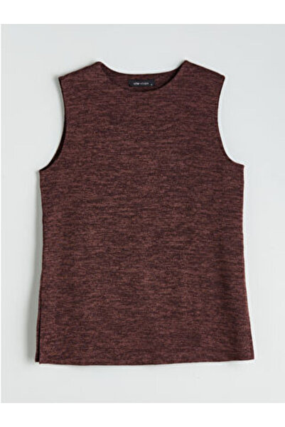 LC Waikiki New Season Brown Crew Neck Women's Undershirt