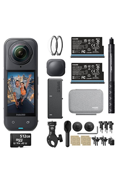 Insta360 X5 360° Aksiyon Kamera Motorcycle Essentials Bundle 512GB (Türkiye D...