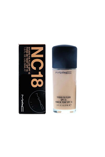 MAC Cosmetics Studio Fix Fluid SPF 15 24HR Matte Foundation + Oil Control - NC18