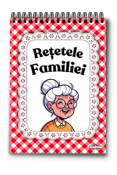 Mino Culinary Recipe Book A5 - 50 sheets 160g with spiral, Family Recipes - M...