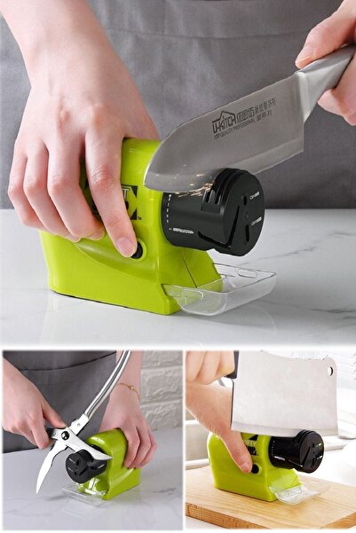 Munico Ev Restorant Profesyonel Profesyonel Pilli Bıçak Bileme Makinesi Taşlı...