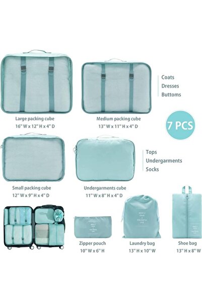 Assoda Travel Organizing Bag Set - 7 Pieces