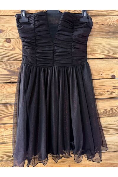 Sima Butik SİMLİ STAPLEZ ELBİSE