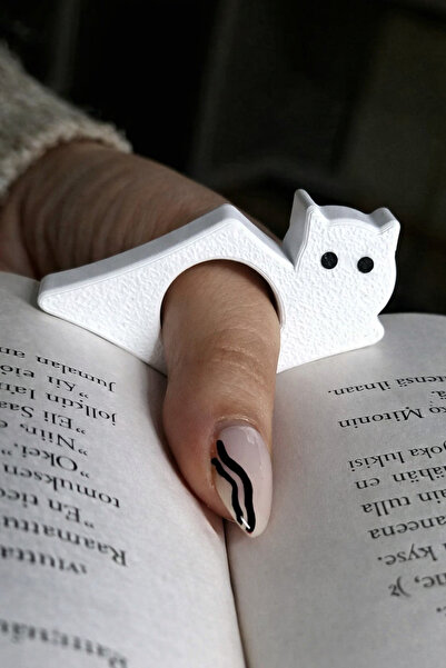 OEM Kedi Figürlü Kitap Tutucu Aparat | Tek Elle Kitap Okuma Aparatı | Parmak ...