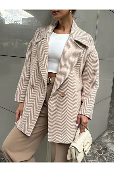 KASİDE PERRY BALIK SIRTI KAŞE KISA KABAN