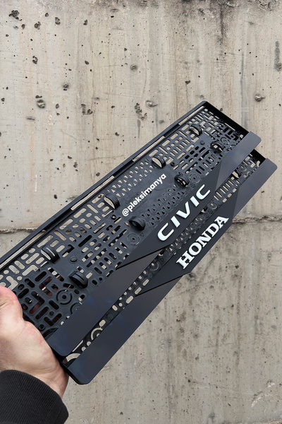 Pleksimanya Honda Civic Uyumlu Pleksi Takmatik Plakalık