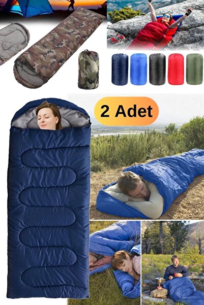 Munico 2 Adet Profesyonel Spor Outdoor Uyku Tulumu Sıcak Tutan Kamp 190x70 Cm...