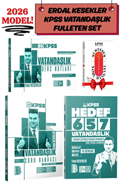 Yargı Yayınları Benim Hocam 2026 KPSS Erdal Kesekler Vatandaşlık Ders Notları...