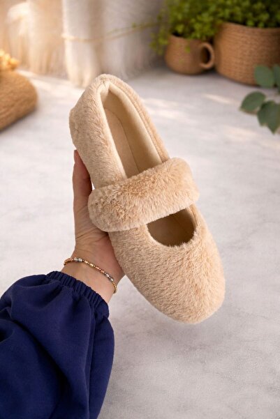 SAHRASHOES Yumuşak Peluş Kadın Ev Babeti