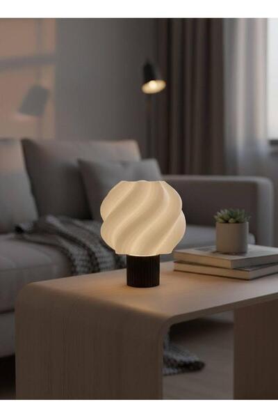 Venora Concept Siyah Mini Led Tealight Masa Lambası | 3D Baskı | 1 Adet Led T...
