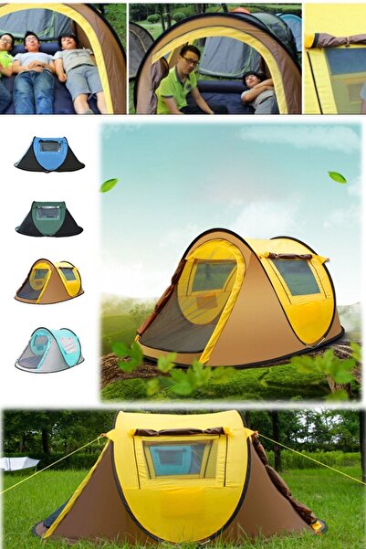 Munico Akıllı Otomatik Açılan Kamp Çadırı 4-5 Kişilik Keyifli Profesyonel Çad...