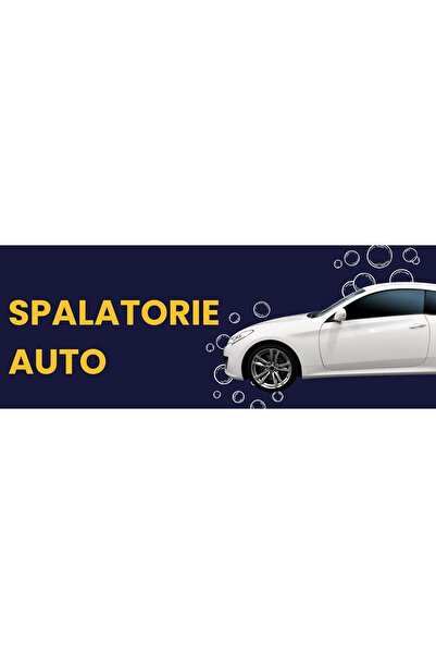 Generic (Unbranded) Banner „Spălătorie auto” – Versiunea 2, 150 × 75 cm