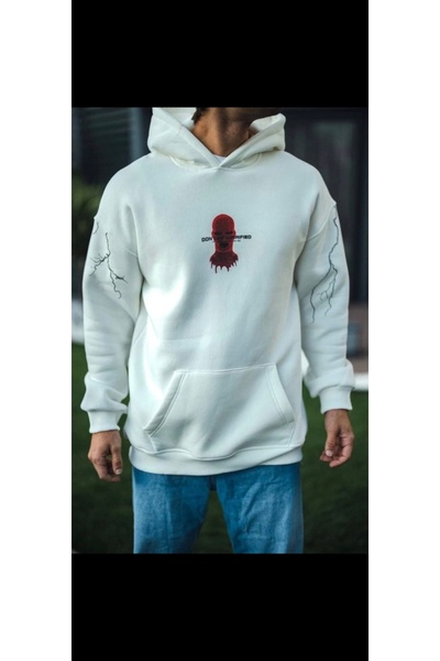DYNC HERA Kapşonlu Baskılı Oversize SweatShirt