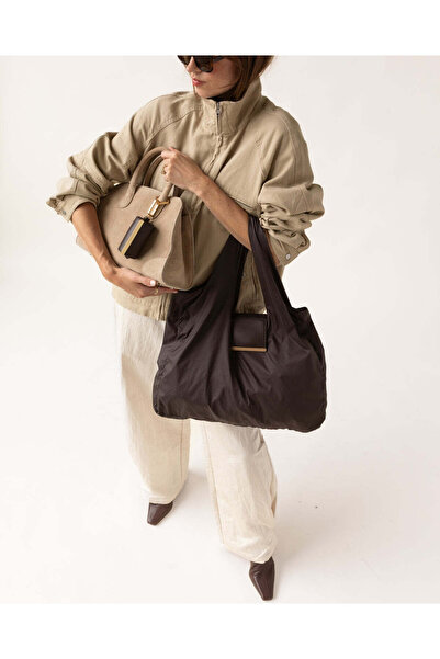 Marvelis LEYNA Charm Detaylı Katlanabilir El ve Omuz Kadın Çantası