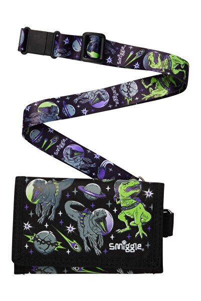 SMIGGLE Elements Black Neck Strap Children's Wallet