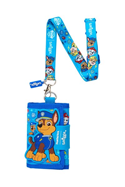 SMIGGLE Paw Patrol Neck Strap Wallet – Mid Blue Licensed Children's Wallet
