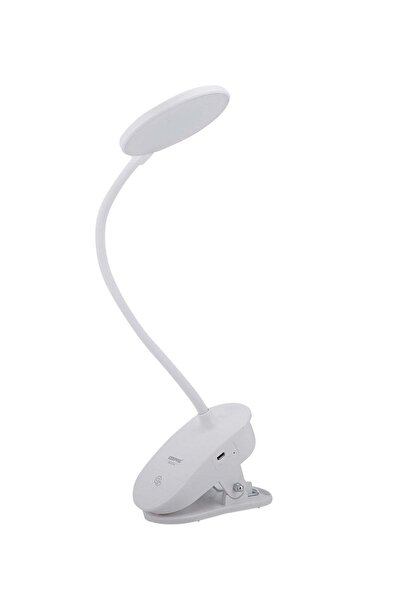 Geepas مصباح مكتبي LED قابل لإعادة الشحن مع مشبك، 3 مستويات سطوع، ضوء ليلي لح...