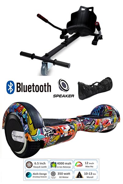 CityMate Elektrikli Kaykay Scooter Hoverboard Akıllı Dengeli + Hover Kart + Ç...