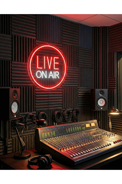 Nar Neon Live On Air Işıklı Neon Led Tabela