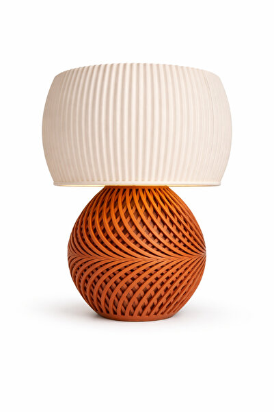 VOLTMARKET Spiralform 3D Design Decorative Lampshade Copper Mesh Body, Warm L...