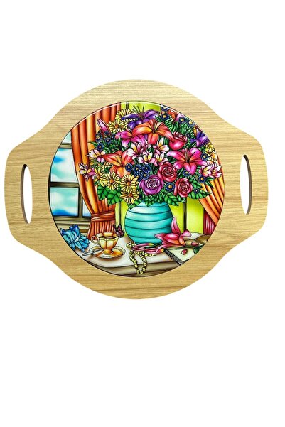 OEM Tocator De Bucatarie Din Lemn Cu Insert Decorativ Lucios, Rezistenta La C...