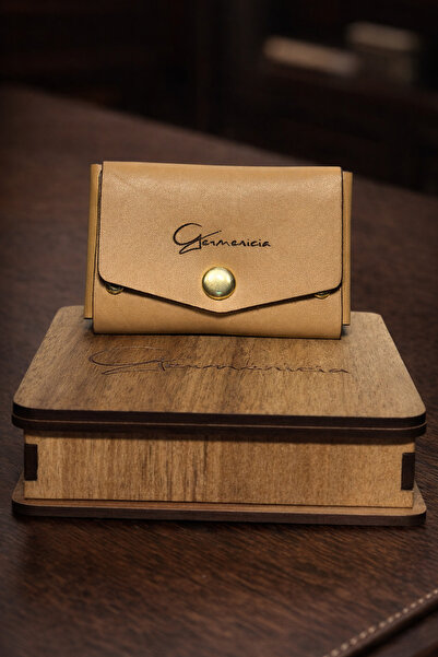 Germenicia Handcrafted Genuine Leather Card Holder Wallet – Minimal Design, S...
