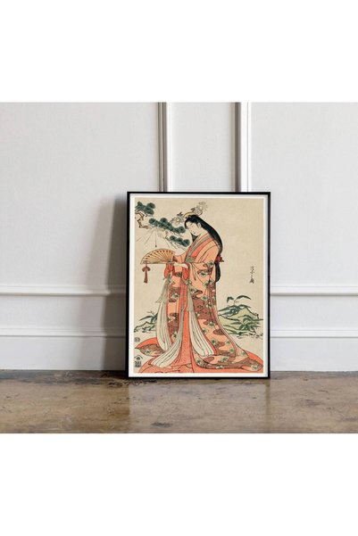 NinaStore Sotoori Hime tarafından Eishi Hosoda Japon Kadın Posteri Japon Sana...
