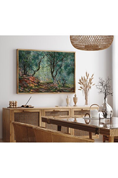 NinaStore Claude Monet'nin Moreno Bahçesindeki Zeytin Ağaçları tablosunun pos...