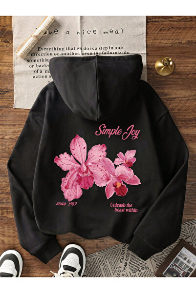 Marco Fresco Unisex Simple Joy Štampano Oversize kroj Sa kapuljačom Dukserica