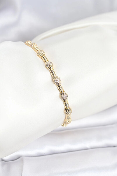 lowell home Brass Gold Color Vip Series Punta Model Zircon Stone Women's Brac...