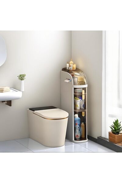 MASKY Çok Amaçlı, Tekerlekli, Çekmeceli, Dar Alan Depolama Dolabı 4 Katlı