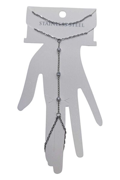 NKIE JEWELS Silver Color Cube Pearl Steel Shahmeran - 3544