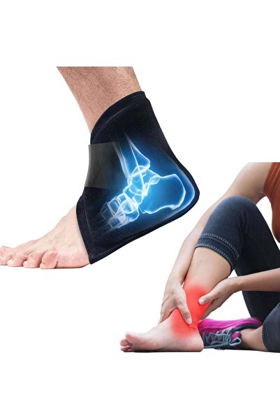 Generic 2PCS Ankle Ice Pack Wrap for Injuries, Reusable Ankle Foot Gel Ice Pack