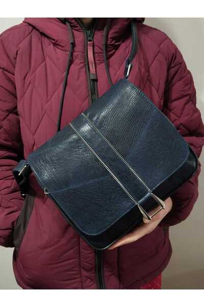 atter ORIGINALNA DE Koža ZEL ŽIGZAG ŠIVANA TORBA ZA ŽENE ( Torba X 23CM)