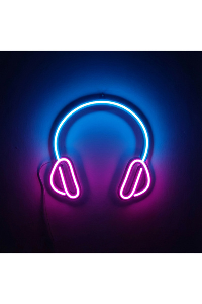 Cata Kulaklık & Müzik Neon Led 3D Baskı