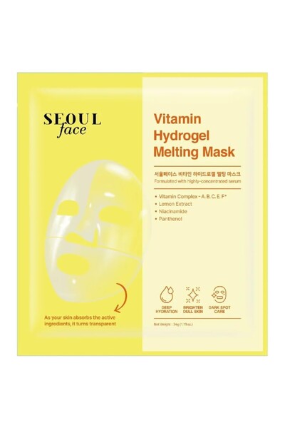 AyrStore Seoulface Vitamin Hydrojel Şeffaflaşan Eriyen Maske 34 g