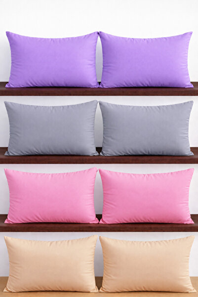 ÇIQRIK HOME 8 Pieces 50 X 70 cm Mixed Color Zippered Pillowcases