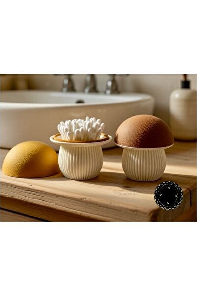 DijiPlast Mantar Şeklinde Dekoratif Kulak Çubuğu Kutusu