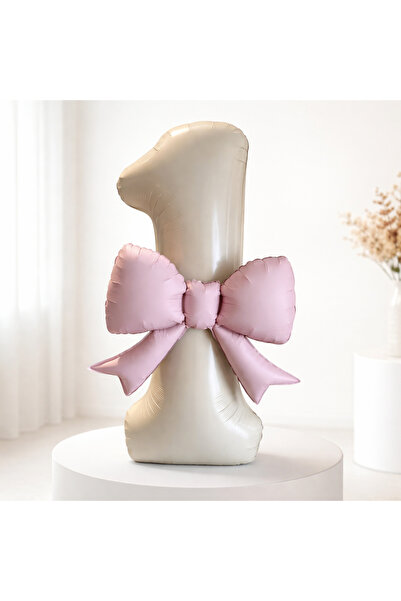 Öztürkpartievi بالون على شكل رقم 1 مع فيونكة