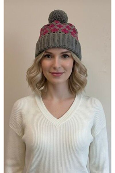 Tasarım Kadınlar için el yapımı çiçek desenli bere