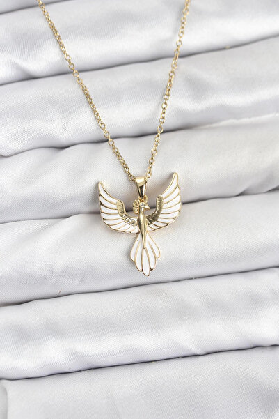 lowell home 316L Steel Chain Gold Color Phoenix Model Women's Necklace