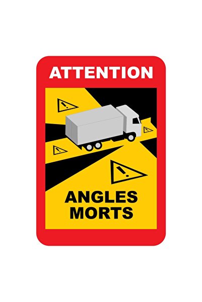Generic (Unbranded) Mandatory Blind Spot Warning Sticker - Truck & Bus