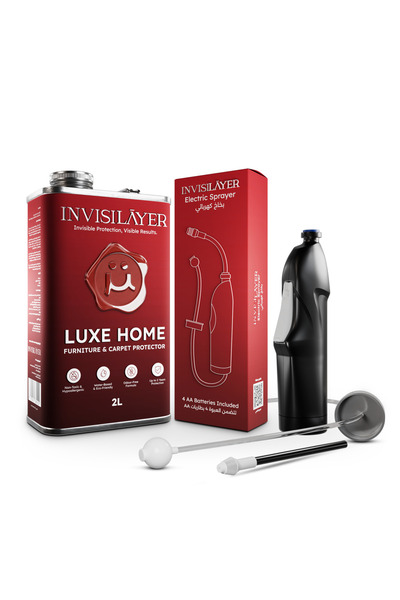 Invisilayer مجموعة حماية من بقع الأقمشة للأثاث والسجاد بتقنية النانو مع بخاخ ...