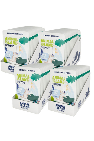 Other ANIMAL ISLAND File de pește alb pentru pisici 48x85g