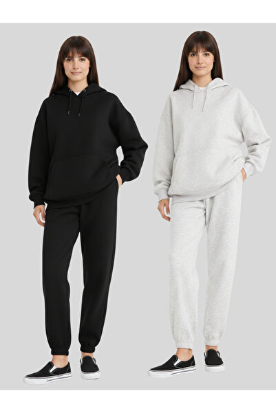 LUMİZA Γυναικείο χειμερινό παντελόνι φόρμας με ελαστικό τελείωμα, φαρδιά γραμ...