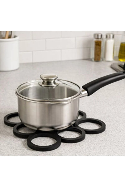 OEM Black Pot Holder with Circle Pattern 15 x 15 cm