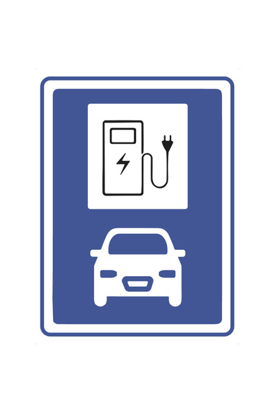 Generic (Unbranded) Indicator stație de încărcare - Semn PVC laminat 30x40 cm