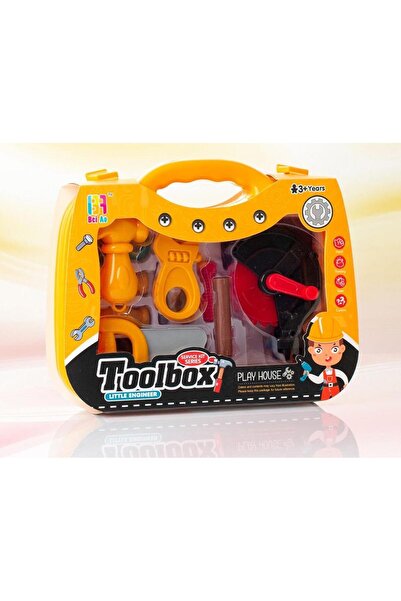 Online Toolbox Çantalı Oyuncak Tamir Alet Seti 14 Parça Testereli Model
