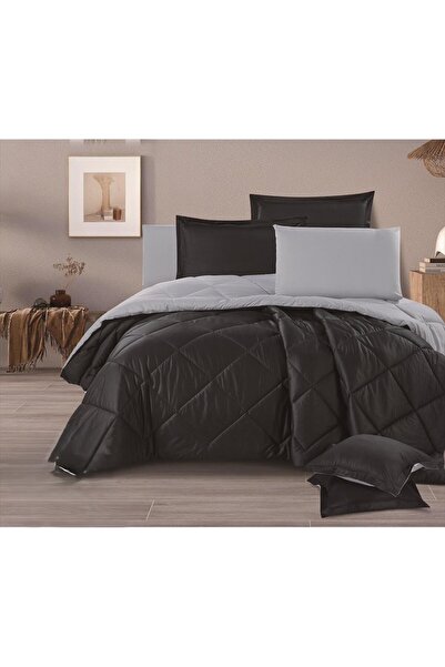 Red Rose Double bed comforter set with a plain hotel-style design, offering h...