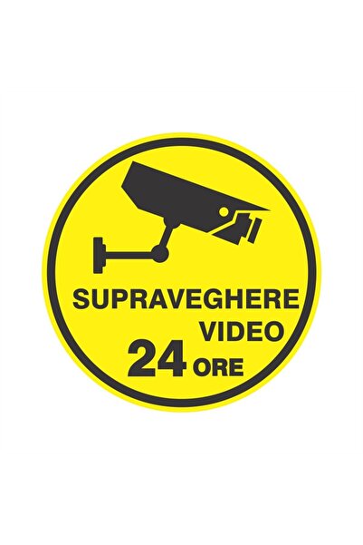 Generic (Unbranded) Pachet de 10 autocolante pentru supraveghere video 24 de ...